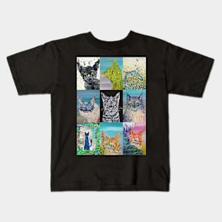 NINE CATS Kids T-Shirt